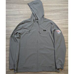 Travis Mathew Men's Large Wanderlust Coors Light Hoodie Jacket Full Zip Gray
